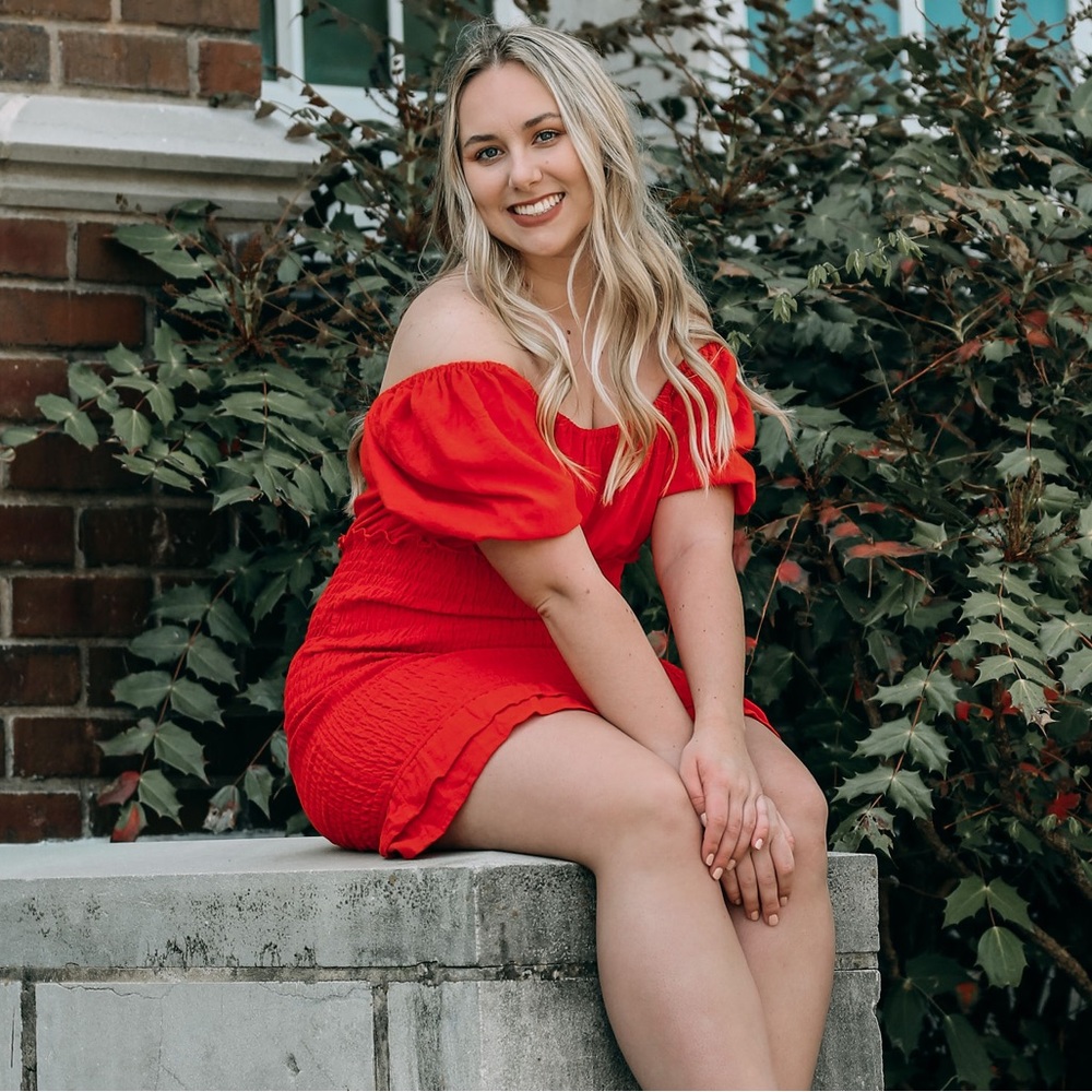 Red Off the Shoulder Dress